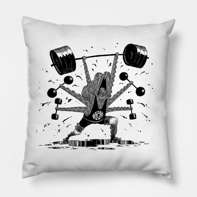 Sweat It Out! Pillow by JimBryson