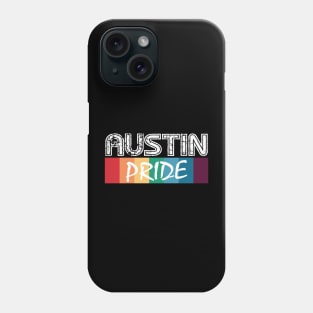 Austin City Vintage Gay Pride Phone Case