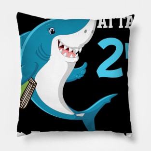 Kids Shark Ready To Attack Second Grade First Day of School Pillow