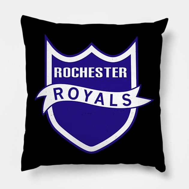 Vintage Rochester Royals Basketball Pillow by LocalZonly