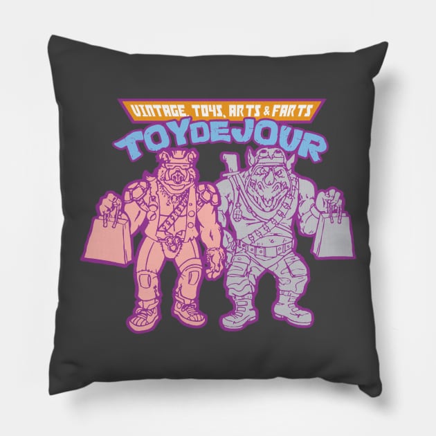 Mutants Be Shoppin' Pillow by toydejour