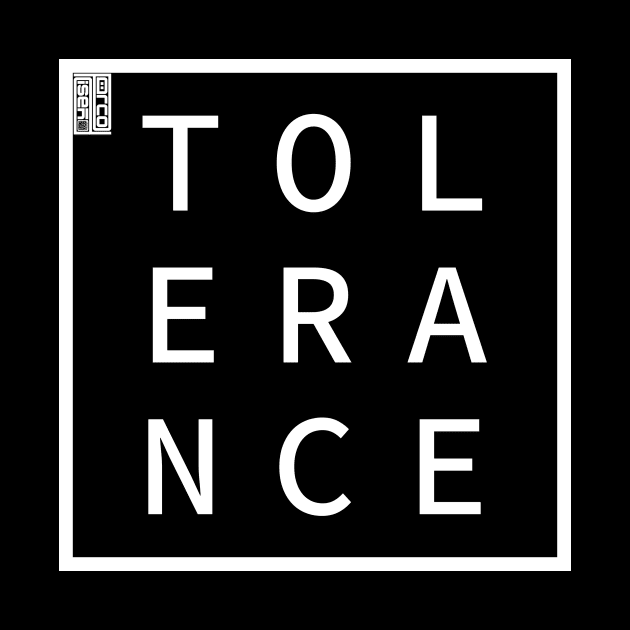 TOLERANCE Define Me Word Simple Classic Square Box by porcodiseno