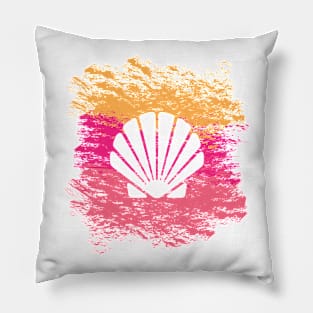 Seashell T-shirt Design Pillow