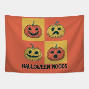 Engraved Halloween Moods Tapestry