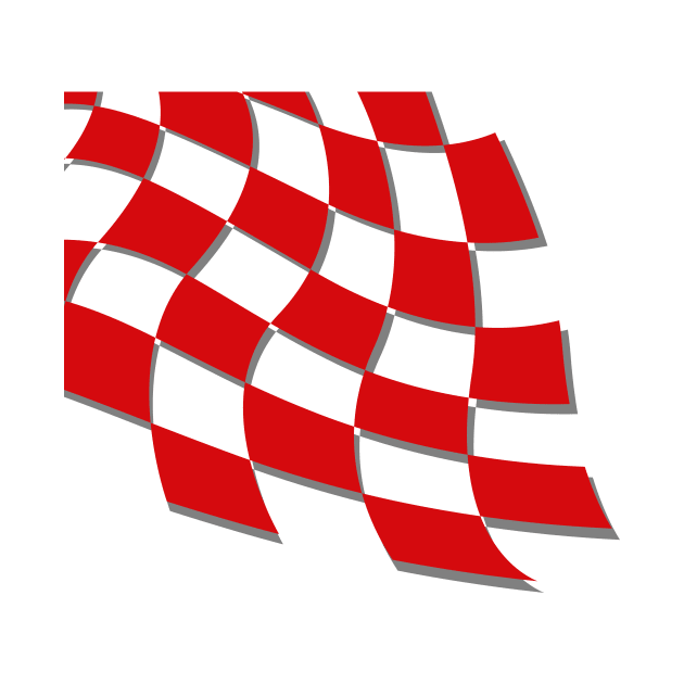 Croatia 1998 Retro Checkered Red White Home by Culture-Factory