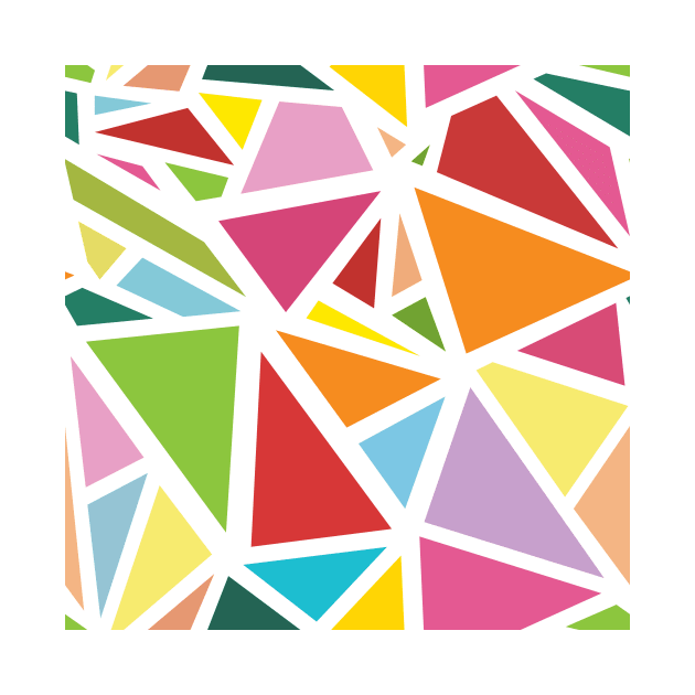 Colorful triangles pattern 1 by B&K