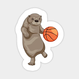 Otter Basketball player Basketball Magnet