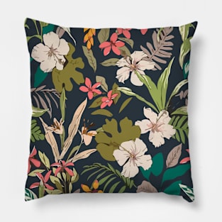 Tropical floral pattern Pillow