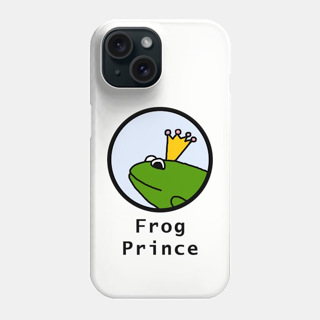 Frog Prince Round Portrait Graphic Phone Case by ellenhenryart