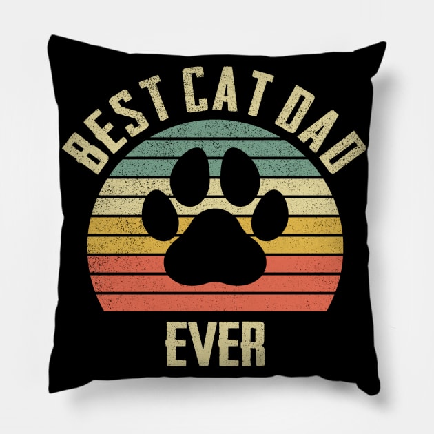 best cat dad ever Pillow by chouayb