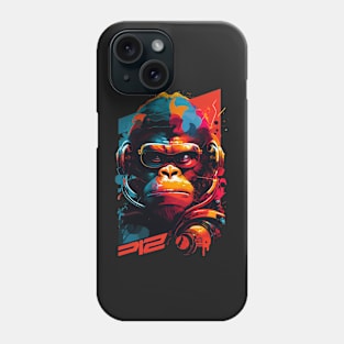 Anime Cyber Ape (Sci-Fi Ape Vintage Retro Future Design Cyberpunk Space Ape) Phone Case