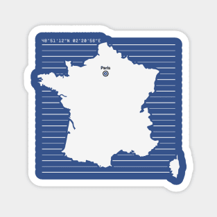 Paris City Map Magnet