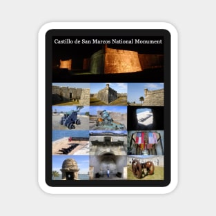 Castillo de San Marcos collage Magnet