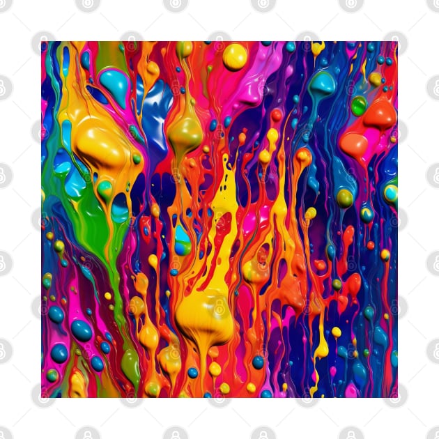 Abstract paint splats by BloodRubyz