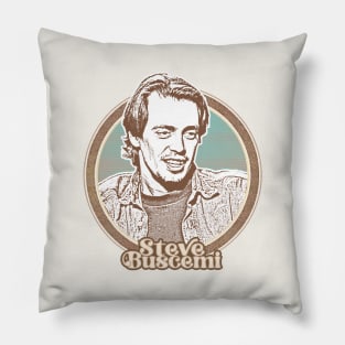 Steve Buscemi // Retro Style Fan Art Design Pillow