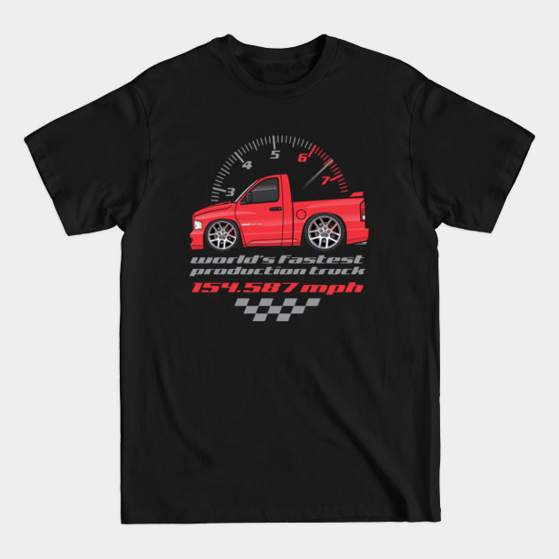 Discover World Fastest Production Truck-Red - Ram Truck - T-Shirt