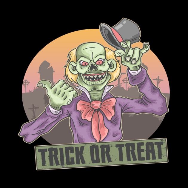 Halloween Trick Or Treat by snkroffprint