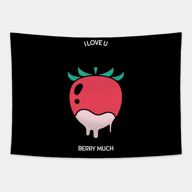 I love u berry much Tapestry by sydorko