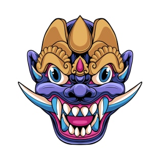 Balinese Mask Purple Demon T-Shirt