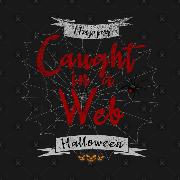 Caught in a web, Happy Halloween by FlyingWhale369