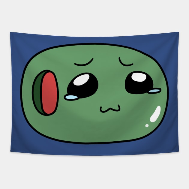 Cute Teary Olive Tapestry by saradaboru