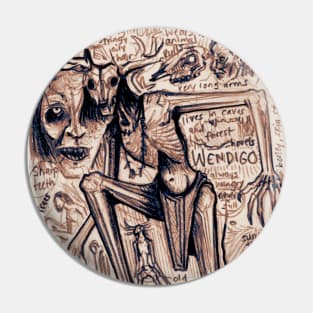 Wendigo - Deer-Headed Story Pin