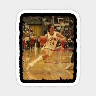 Jeff Hornacek - Vintage Design Of Basketball Magnet