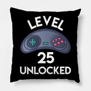 Level 25 Unlocked Pillow