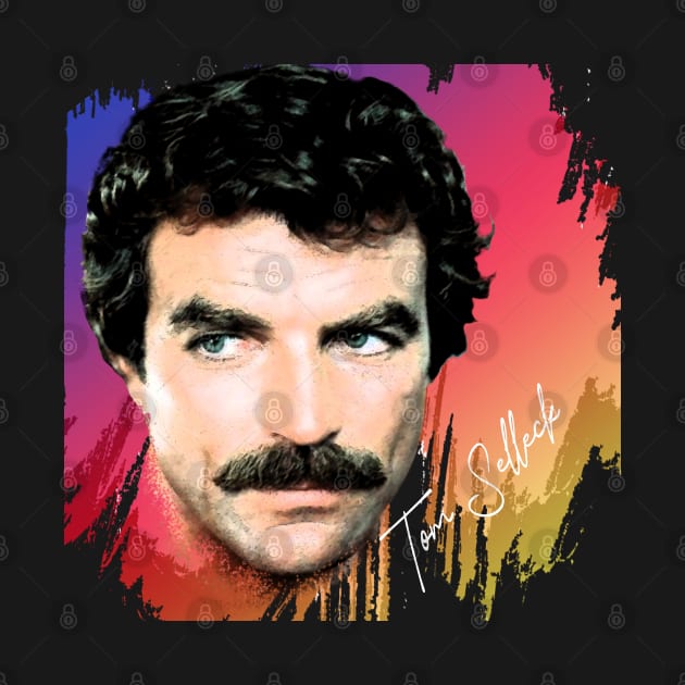 Tom Selleck-Retro Limited Edition by Hursed