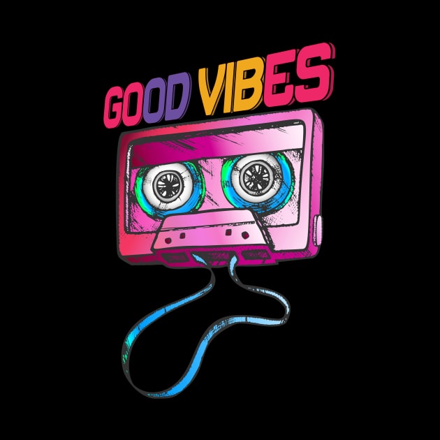 Good Vibes 80s Retro Design by BAB