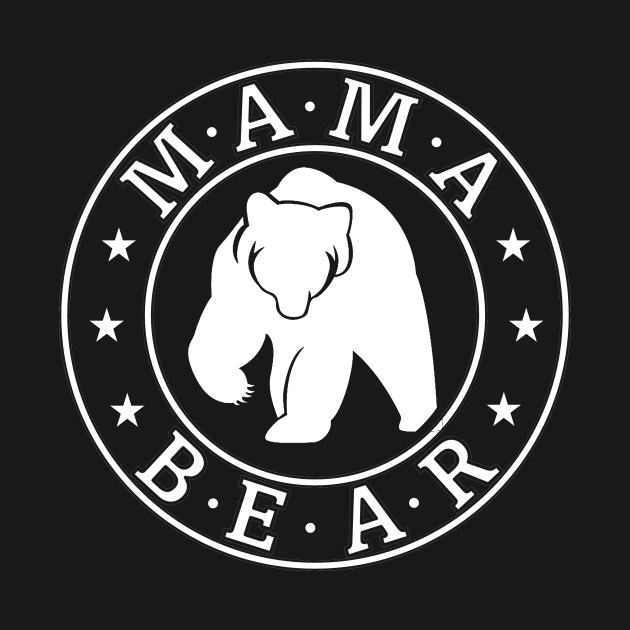 Mama Bear White by Penciligram