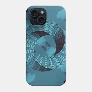 Abstract Modern Watercolor Teal Phone Case