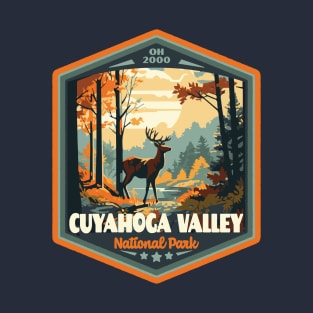 Cuyahoga  National Park Vintage Outdoor Badge T-Shirt