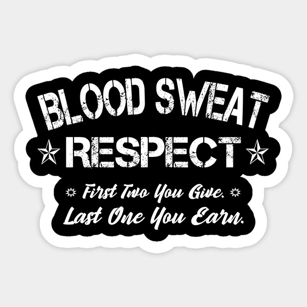 Blood Sweat Respect Motivation Sport 