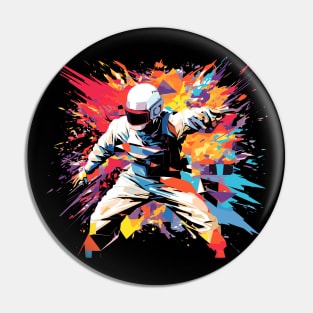 Archer Bowman Portrait Fighter Mistery Shadow Abstract Pin