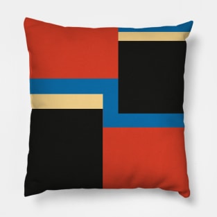 Color block, Modern Mid-Century Print, Geometric Wall Art Pillow