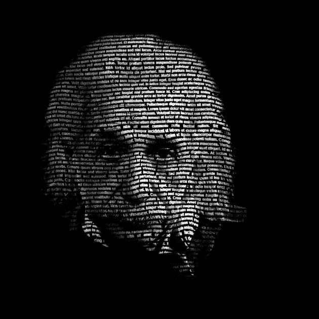 Einstein portrait text effect by test26