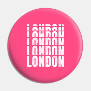 London typography Pin