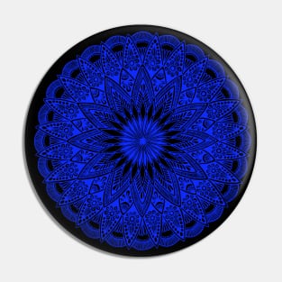 Mandala (blue) Pin