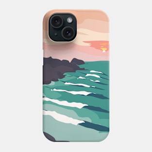 Waves over Chicama, Peru Phone Case