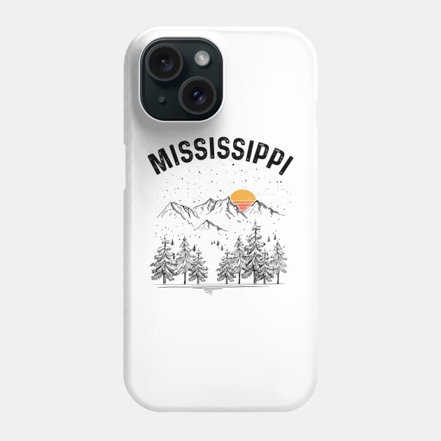 Mississippi State Vintage Retro Phone Case by DanYoungOfficial