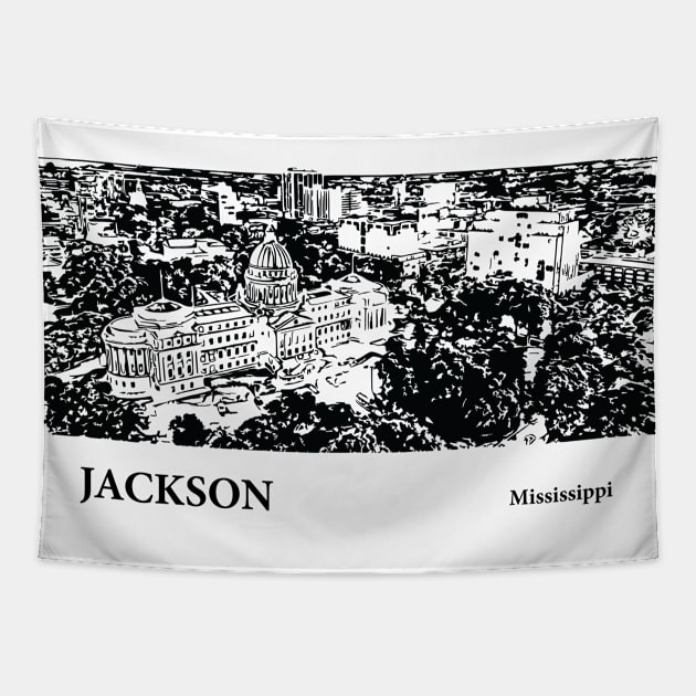 Jackson - Mississippi Tapestry by Lakeric