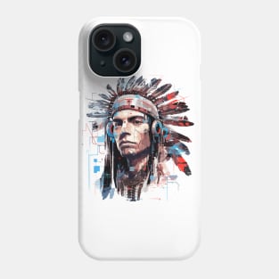 American Native Indian Brave Warrior Inspiration People Abstract Phone Case