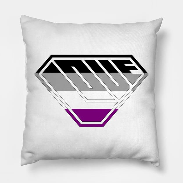 Love SuperEmpowered (Black, Grey, White & Purple) Pillow by Village Values