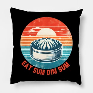 Dim sum vintage sunset Pillow