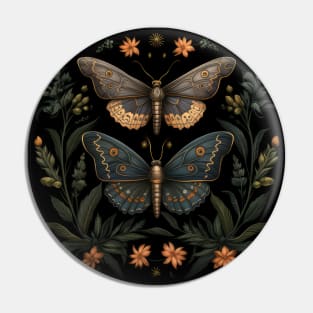 Butterflies amidst woodland leaves Pin