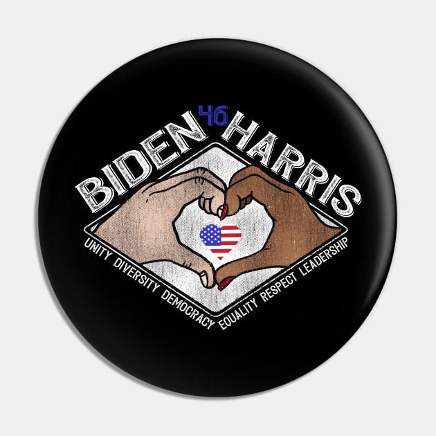 Biden Harris Unity Pin by Jitterfly