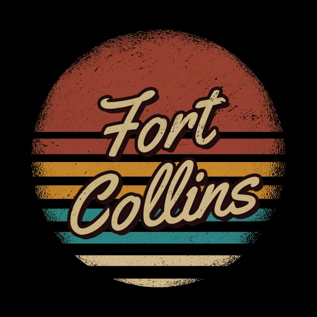 Fort Collins Vintage Text by JamexAlisa