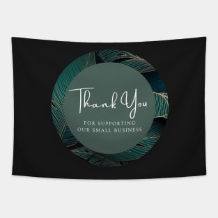 Thank You for supporting our small business Sticker - Golden Leaf Tapestry