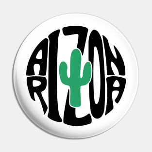 Arizona and Saguaro Pin